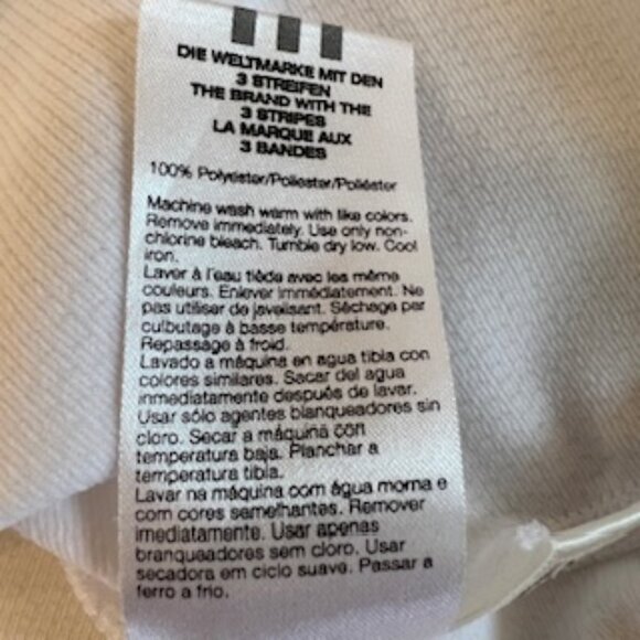 Adidas Men's Long Sleeve Shirt White With Black Stripes On Arms Large - Picture 11 of 15